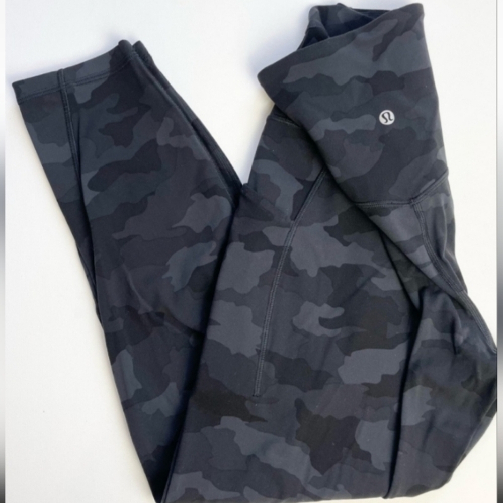 lululemon athletica Black Camouflage Leggings